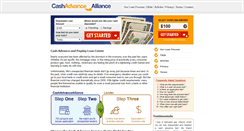 Desktop Screenshot of cashadvancealliance.com